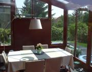 T15, Faszerkezetű télikert üvegtetővel étkezőként használva